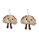 Милый брелок в виде бутерброда, два штуки