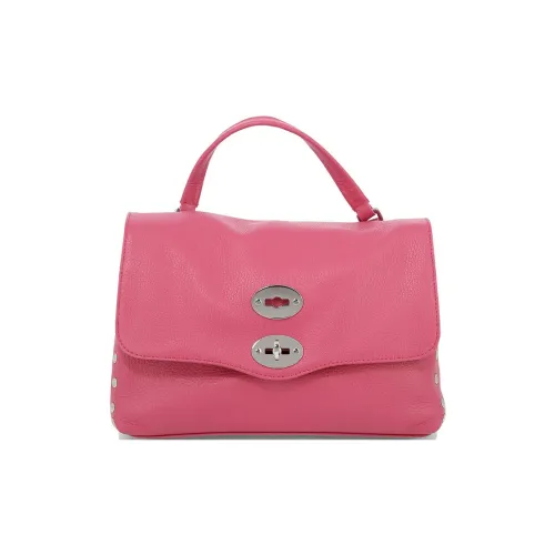 Zanellato Postina Телячья кожа Одно плечо Сумка Маленькая Женская Темно-розовая