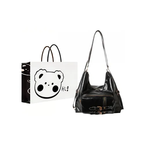 NX DOUGHNUT ПУ (полиуретан) Сумка через плечо Женская Черная Кофейная