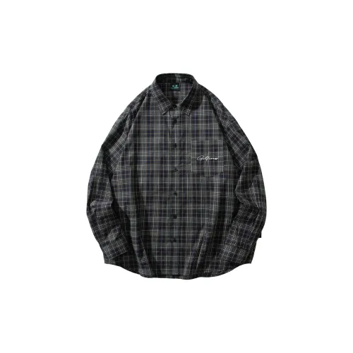 GOLFCROSS Зеленая унисекс рубашка