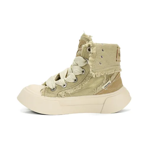 AGE ANGEL MEMENTO Устойчивые к истиранию Высокие кеды Женские Хаки