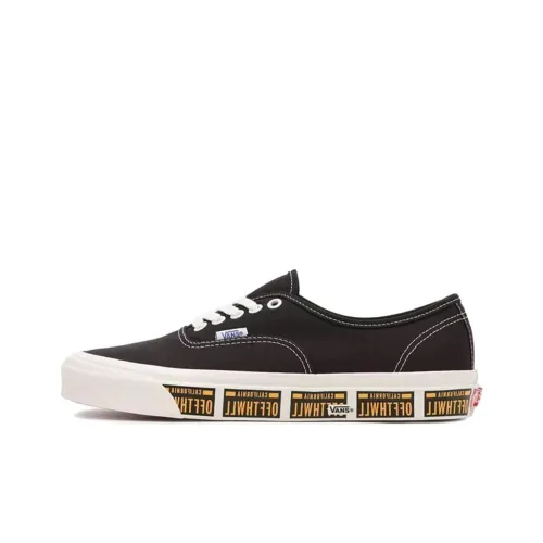 Vans Authentic 44 DX Factory Износостойкий и Легкий Низкий Топ Скейтборд Кроссовки Унисекс Черный