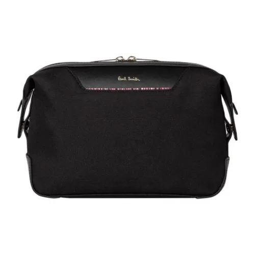 Paul Smith Нейлон Пэчворк Кожа Клатч Унисекс Черный