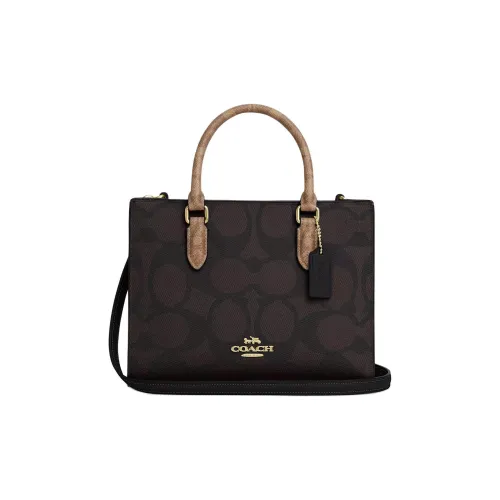 COACH Maggie PVC Сумка Маленькая Женская Черная