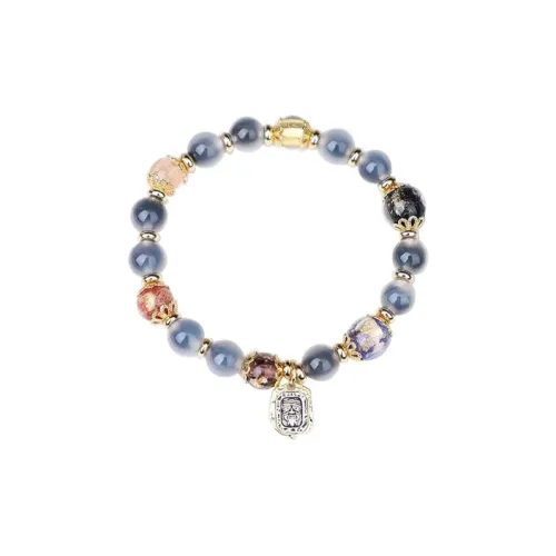 YUOFFICIAL Цветное стекло Нефритовые браслеты Унисекс