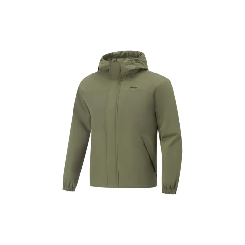 LINING Fitness Series Пуховик Мужской Армейский Зеленый