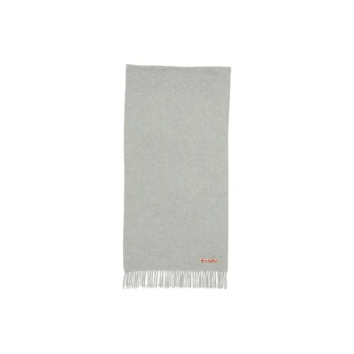 ACNE STUDIOS Шерсть Вязаные Шарфы Унисекс Светлый Фотиния Серый