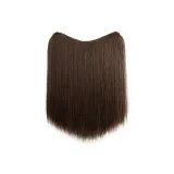 Y-образный Прямые волосы [45 см Светло-коричневый]