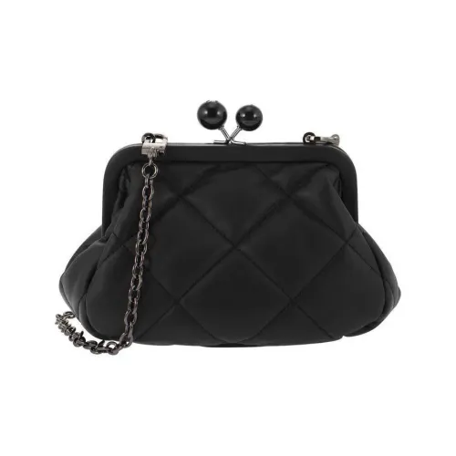 WEEKEND MaxMara Sheepskin Сумка через плечо Clutch Маленькая Женская Черная