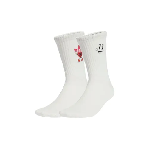 Adidas Originals x Made by Nelson Высокие носки унисекс 2 упаковки облачный белый