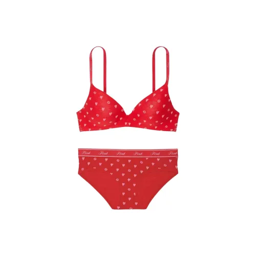 Victoria's Secret Комплект нижнего белья для женщин красный