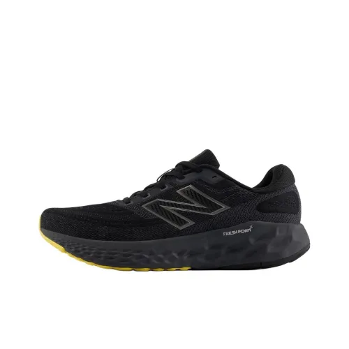New Balance Fresh Foam X EVOZ V4 Устойчивый к истиранию Низкий Топ Повседневные Беговые кроссовки Мужские Черные Ширина 2E