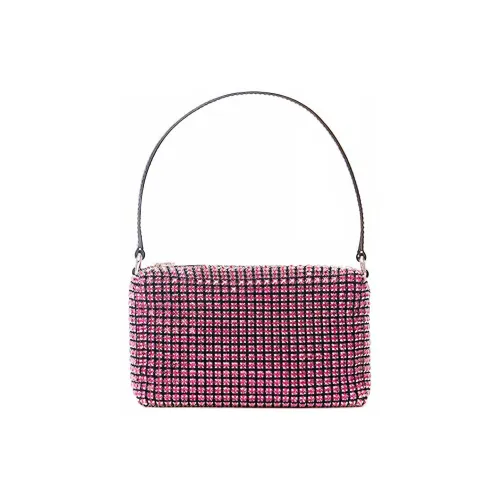 Alexander Wang Heiress Корова Кожа Ткань Плечо Сумка Клатч Женский Персиково-Розовый