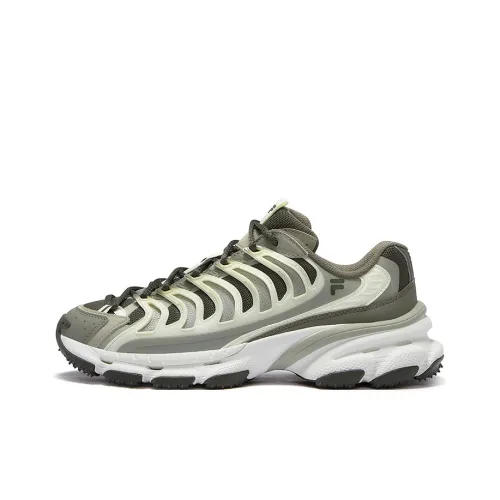 FILA FUSION BRACKET Starship Shoes Устойчивый к истиранию Низкий Топ Повседневная обувь Мужская Зеленая