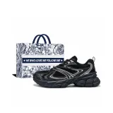 Черно-серебристый [Розовая сумка для покупок]