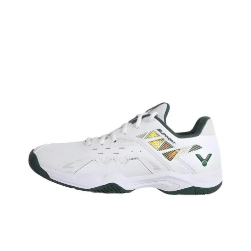VICTOR 8500CLS Амортизаторы Slip-resistant устойчивые к истиранию Низкий топ Бадминтон Обувь Unisex Белый Зеленый
