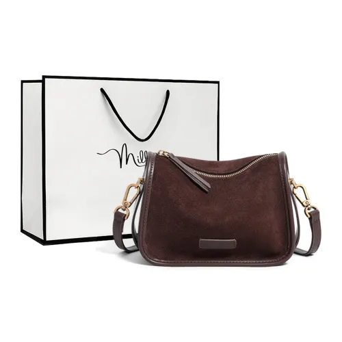 MILLIE'S Коровья кожа Подушка Сумка Сумка через плечо Женская Кофейная Карамельная