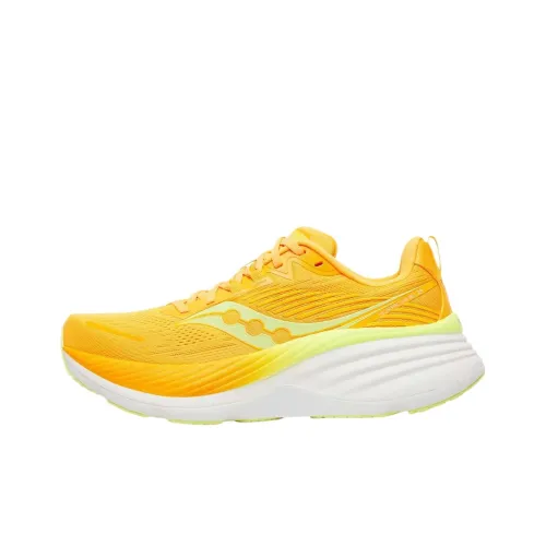 Saucony Hurricane 24 Амортизация Низкий Топ Тренировочные Беговые Кроссовки Женские Желтые