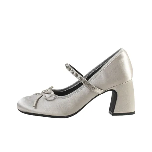 Wonderful Couple LADY Luxurious Аромат Грубый каблук Туфли Мэри Джейн 7,0 см Женские