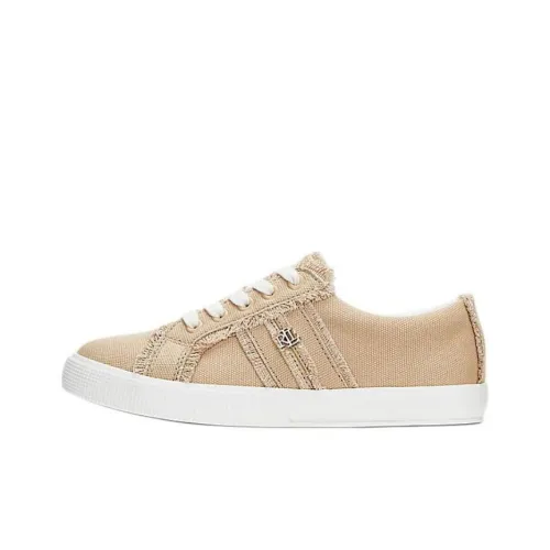 LAUREN RALPH LAUREN Low-Top Canvas Shoes Khaki Women's