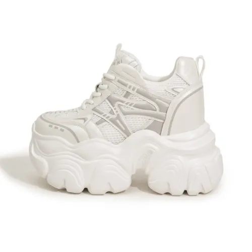 Milan Love Song Устойчивый к истиранию Легкий Увеличивающий Высоту Низкий Топ Кроссовки с Толстой Подошвой Женские