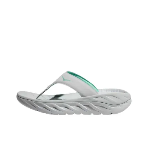HOKA ONE ONE Ora Recovery Flip Flops Бело-зеленый Женские