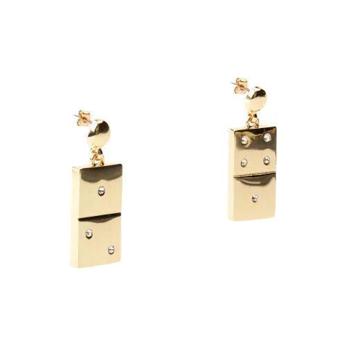 ZARA Серьги из стекла женские золотые