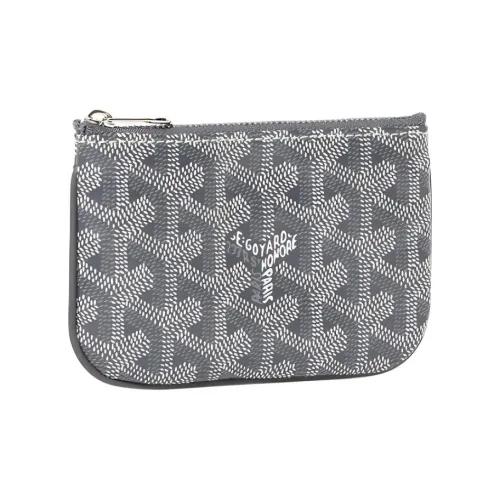 GOYARD Холст Телячья кожа Key Pouch Нано Унисекс Серый