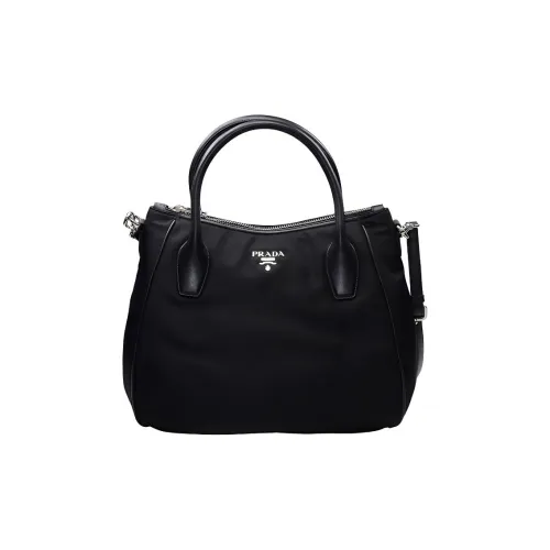 PRADA Нейлон Одно Плечо Сумка Женская Черная