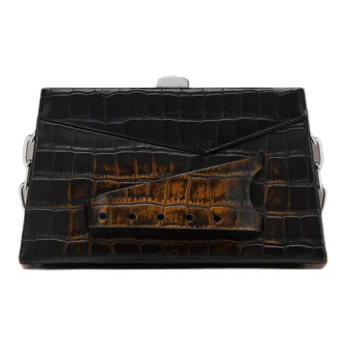 Maison Margiela Snatched Телячья кожа Ручная Сумка на плечо Маленькая Женская Черная Коричневая