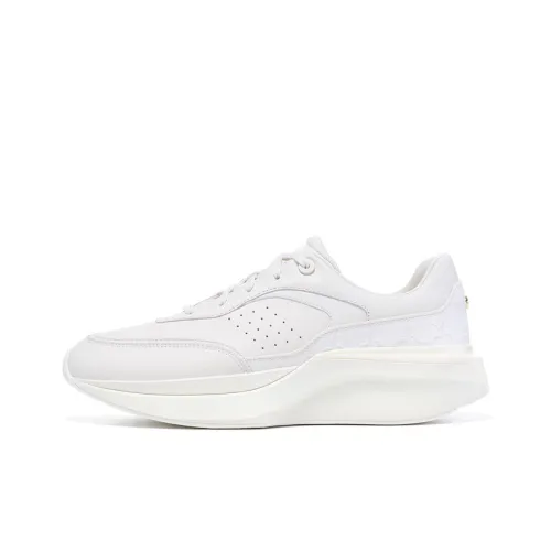 LI NING 1990 Износостойкий Дышащий Увеличивающий Высоту Низкий Топ Повседневный Мужской Экрю