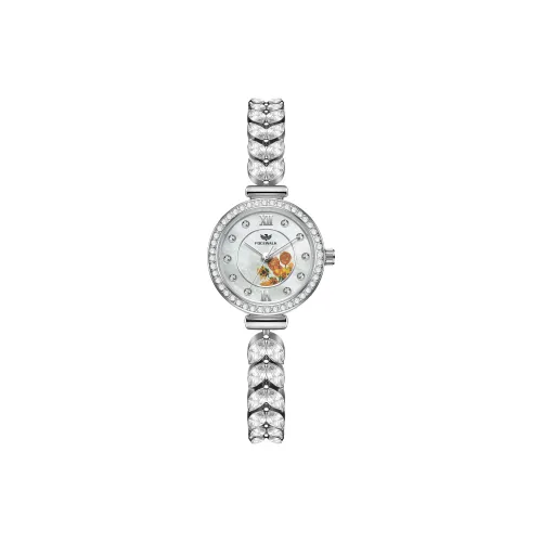 FOCEWALK Кварцевый механизм Женские часы 22 мм Жемчужная раковина Цвет