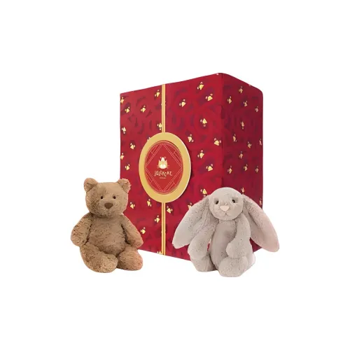 JELLYCAT Bunny Collection Животные Лучшая Пара Подарочный набор к Новому году Куклы Плюшевая кукла 22см 31см Высота в сидячем положении
