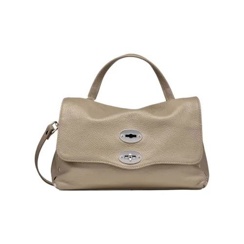 Zanellato Postina Телячья кожа Курьерская сумка Сумка через плечо Сумка Маленькая Женская Серый