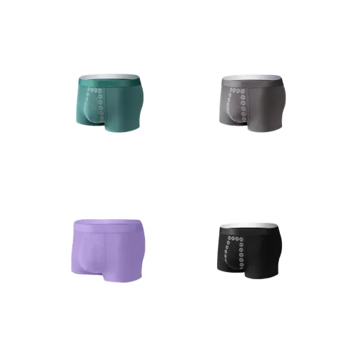 Tingqu Светло-зеленый/Темно-серый/Светло-фиолетовый/Черный Мужские боксер-шорты