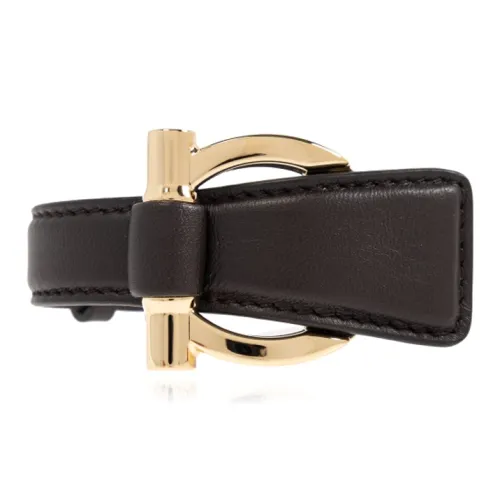 FERRAGAMO Латунь Кожа Браслеты Мужской Коричневый