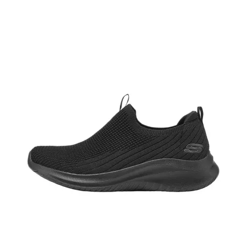 Skechers Sport Амортизация Низкий Топ Casual Женский Все Черный