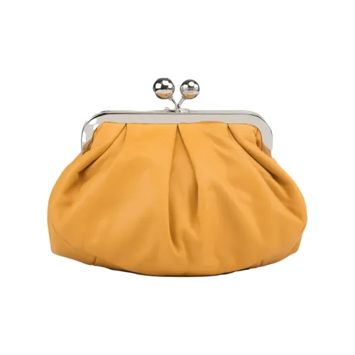 WEEKEND MaxMara Sheepskin Clutch Маленький Женский Yellow