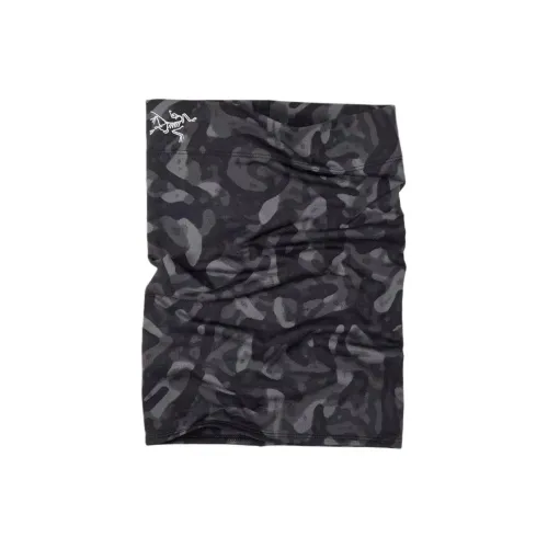 Arcteryx Ткань Бархат Брушированный Полиэстер Эластан Шарфы Унисекс Черный