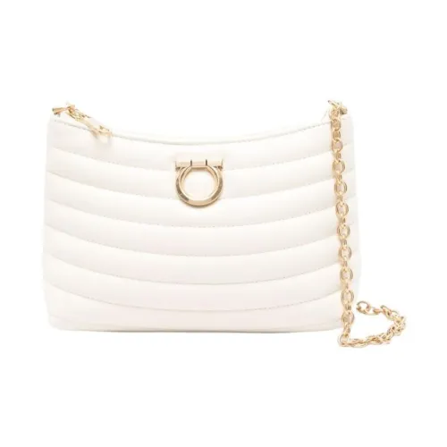 Ferragamo Телячья кожа Сумка через плечо Мини Женская Белая