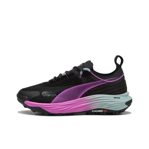 PUMA Voyage NITRO 3 противоскользящие устойчивые к истиранию низкие кеды Trail для бега Женские Черные