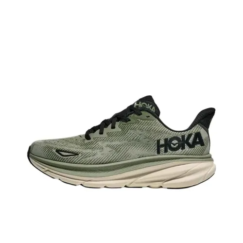 HOKA ONE ONE Clifton 9 Беговые кроссовки Низкий топ Зеленый Мужской