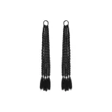 Боксер Braids [Четыре пучка - чисто черный] 1 пара