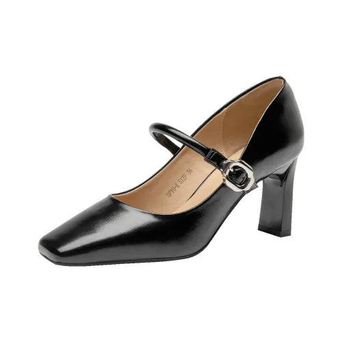 GUDIANFENGDU Грубый каблук Высокие каблуки 7,5 см Женские