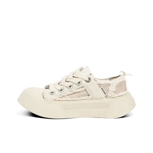 AGE ANGEL MEMENTO Устойчивые к истиранию визуально увеличивающие рост Низ Резистентные Низкие Кеды Унисекс Экрю