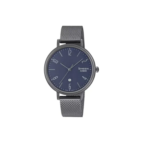 CASIO Кварцевый механизм нержавеющая сталь ремешок унисекс синий циферблат