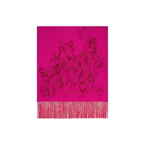 DRIES VAN NOTEN Вискоза Вязаные Шарфы Женские Розовый