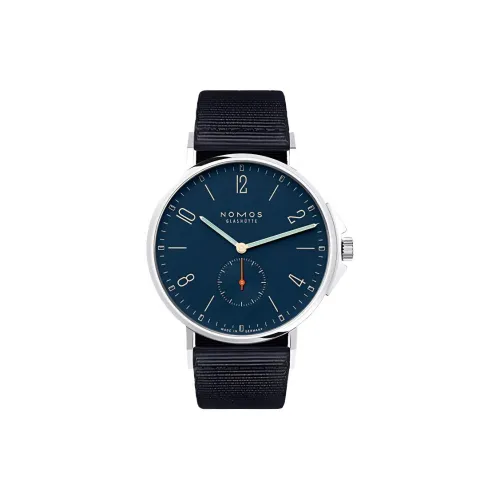 NOMOS Автоматический Механический Механизм Мужские Часы Часы 40 мм Черный Циферблат Нержавеющая Сталь Корпус Часы Ткань Ремешок