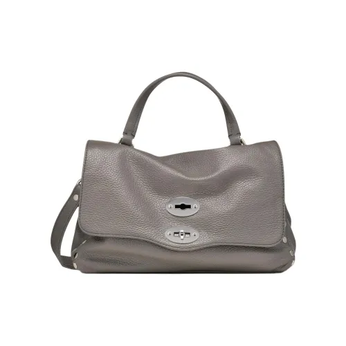 Zanellato Postina Телячья кожа Курьерская сумка Сумка через плечо Сумка Маленькая Женская Серый