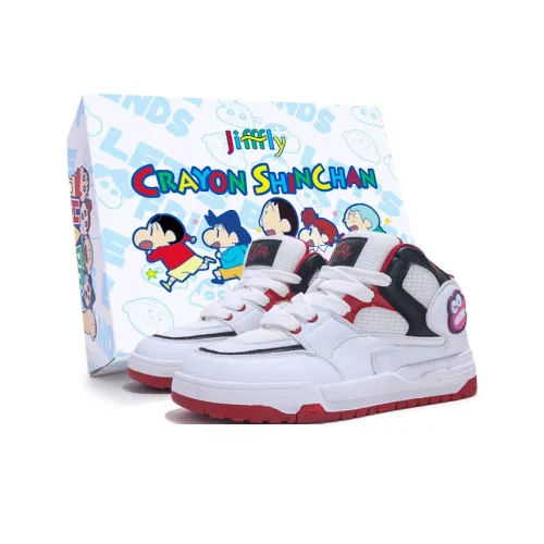 Crayon Shinchan x Jifffly Амортизаторы Shock Resistant Abrasion Resistant MID Топ Баскетбольные кроссовки Мужской
